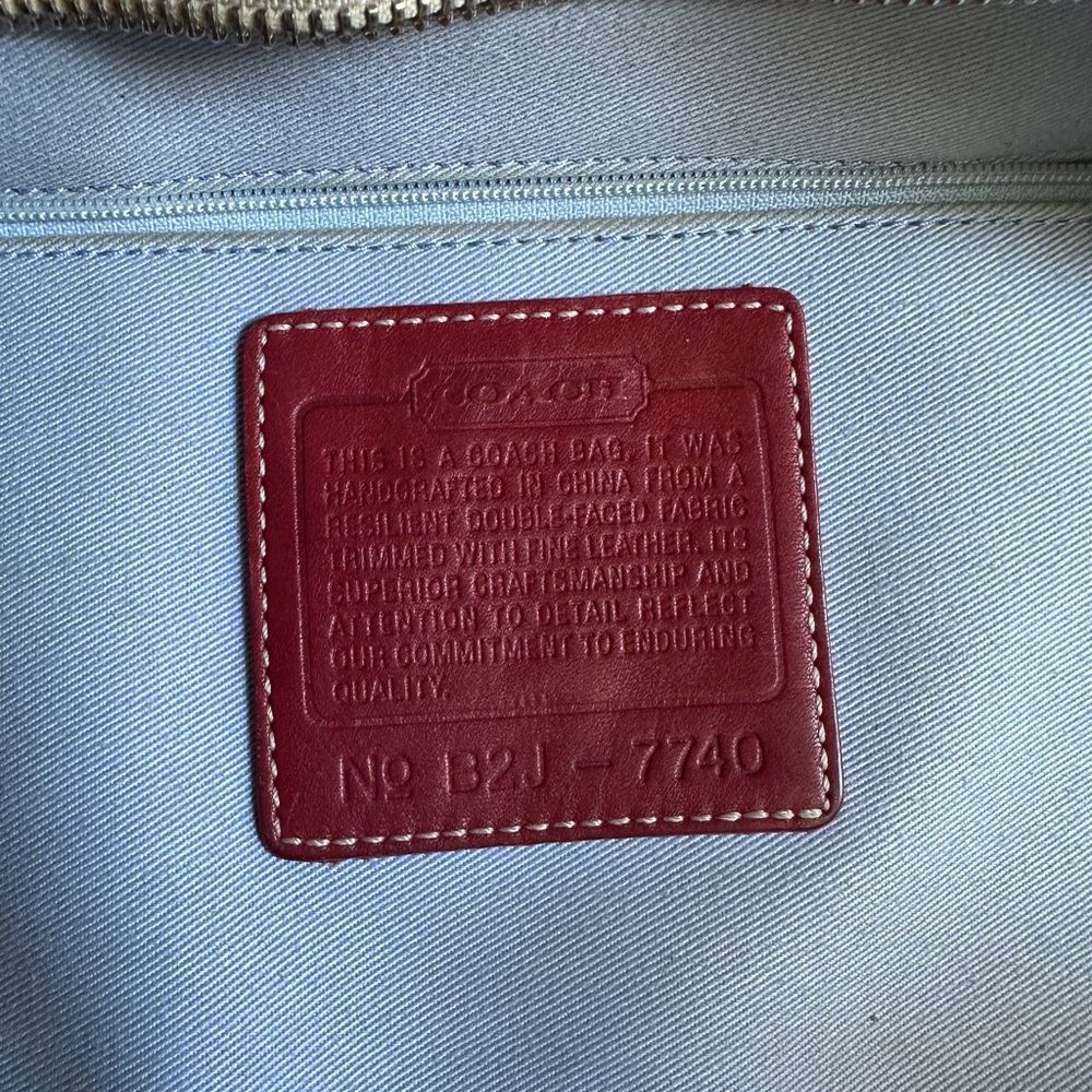 Coach Hampton Canvas Tote - Picture 4 of 5